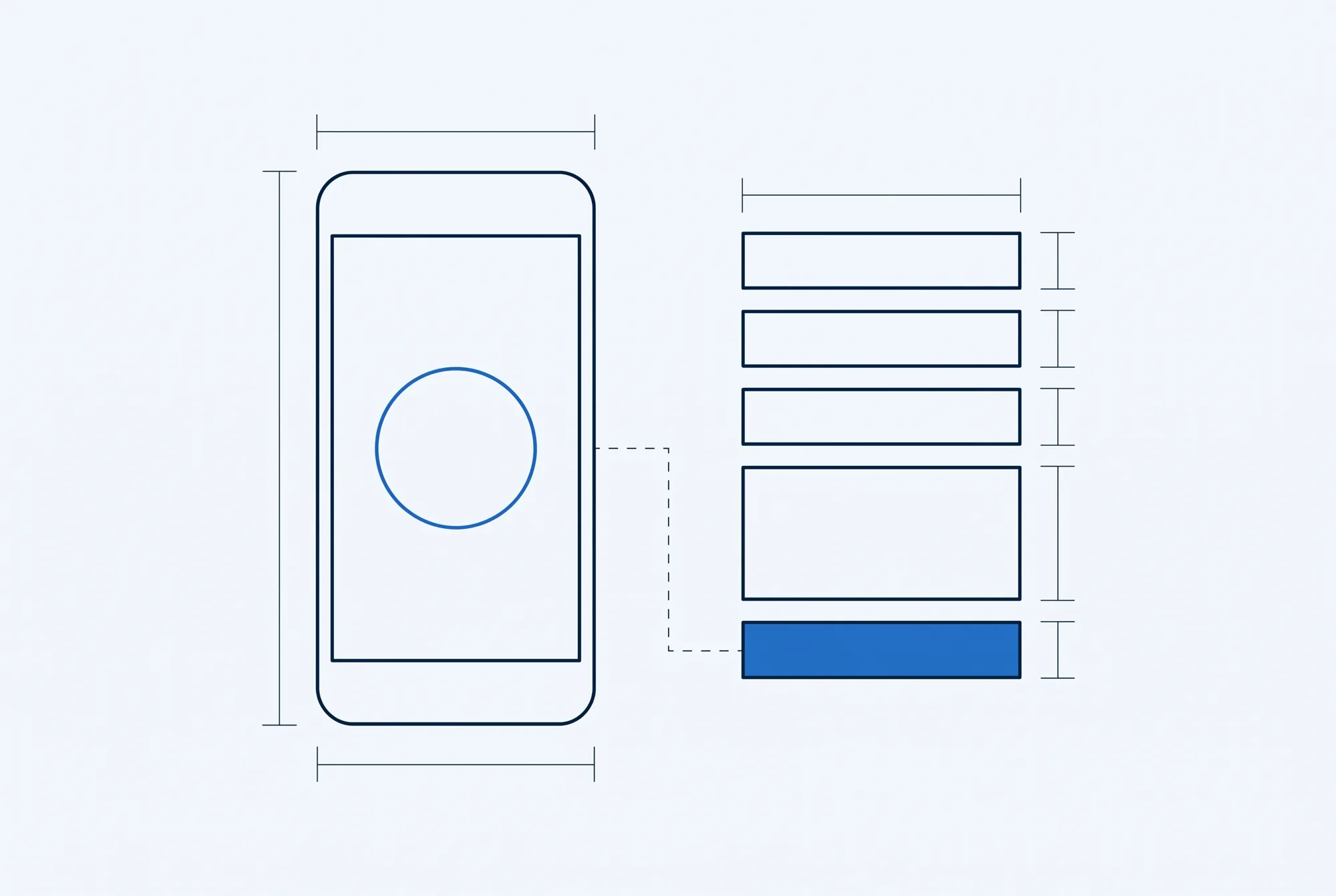 Line drawing of a phone with a large call button, joined to a short web form
